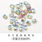 【ready stock】New Design 6*8mm Step Cut 3D Nail Art Rhinestone K9 Nails For DIY Decals Nail Shiny Crystals