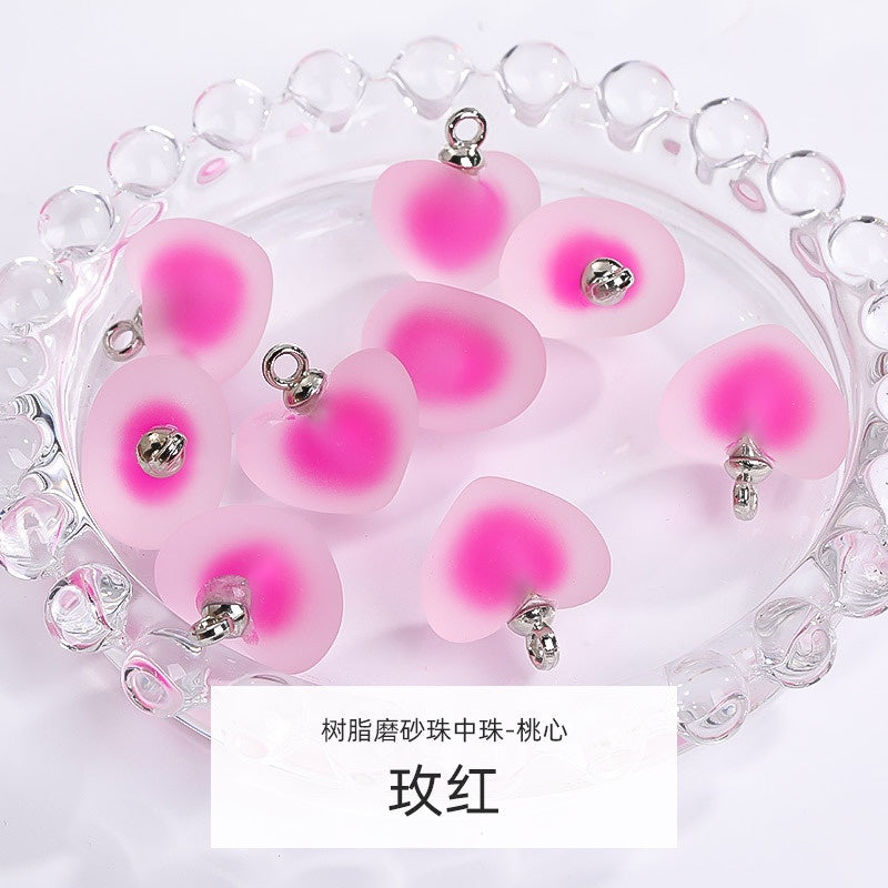 5pcs DIY Handmade Accessories Jewelry Ornament Acrylic Jelly Beads Pendant Earrings Accessories