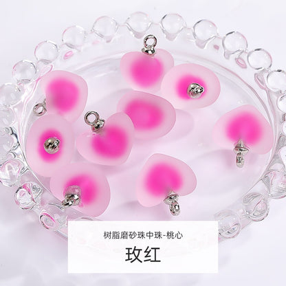 5pcs DIY Handmade Accessories Jewelry Ornament Acrylic Jelly Beads Pendant Earrings Accessories