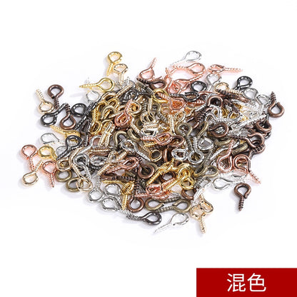【ready stock】Horn nails DIY Jewelry Accessories Horn Nails Sheep's Eye Nails Screws Pointed Tail Sheep's Eye Nails Multi-specification 100pcs A Pack Wholesale