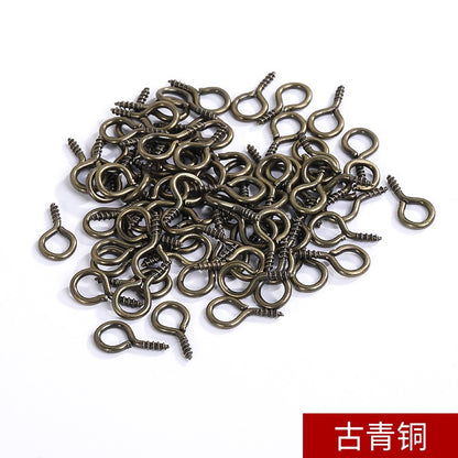 【ready stock】Horn nails DIY Jewelry Accessories Horn Nails Sheep's Eye Nails Screws Pointed Tail Sheep's Eye Nails Multi-specification 100pcs A Pack Wholesale