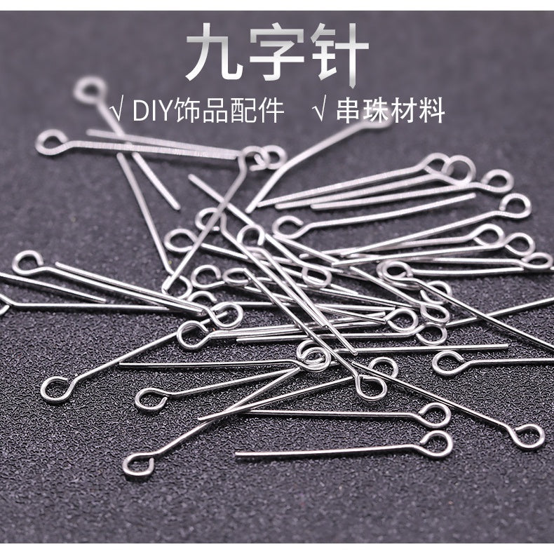 Handmade beaded material diy stainless steel accessories nine-pin nine-pin multi-specification accessories wholesale