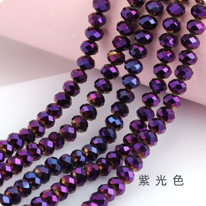 Multi-color 3mm-8mm Glass Crystal Beads Beaded DIY Jewelry Making
