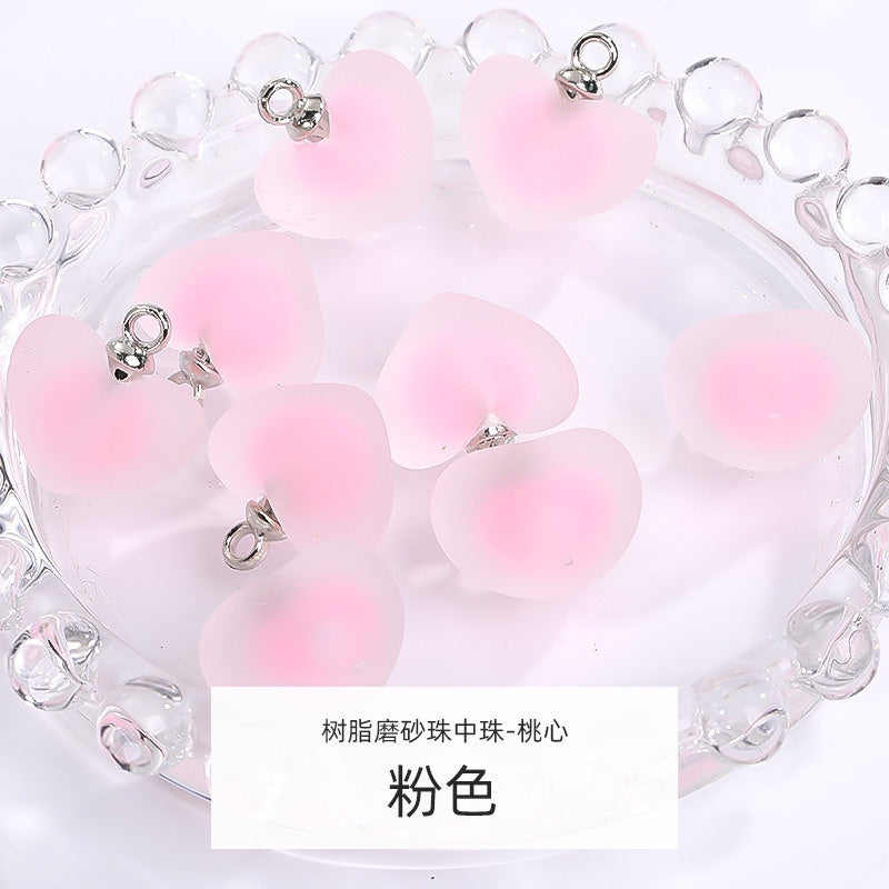 5pcs DIY Handmade Accessories Jewelry Ornament Acrylic Jelly Beads Pendant Earrings Accessories