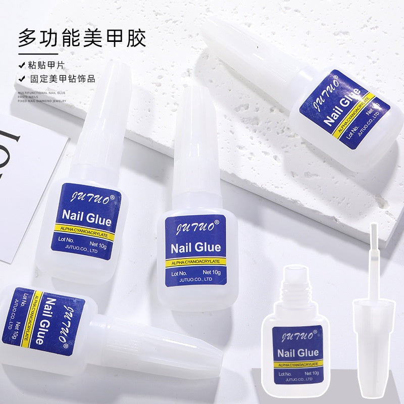 Hot Sell Rhinestone Glue Small Blue Bottle 10g/3g Nail Fast Dry Nail Glue