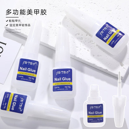 Hot Sell Rhinestone Glue Small Blue Bottle 10g/3g Nail Fast Dry Nail Glue