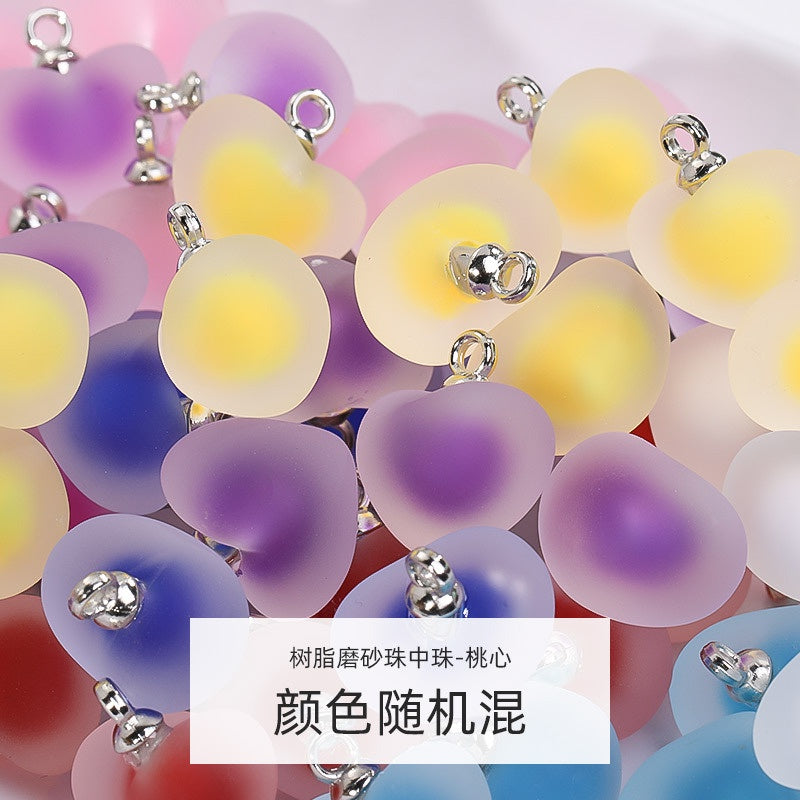 5pcs DIY Handmade Accessories Jewelry Ornament Acrylic Jelly Beads Pendant Earrings Accessories