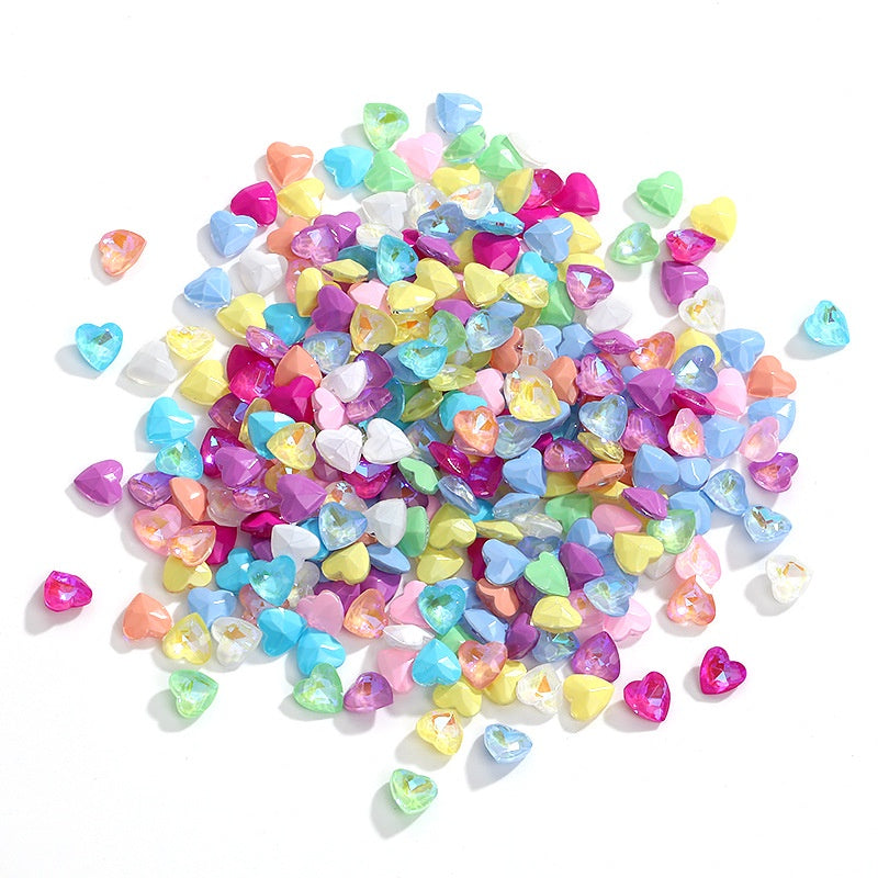 Korean Style Small Fresh Heart Shap Nail Art Crystal Diamond Decoration Rhinestone