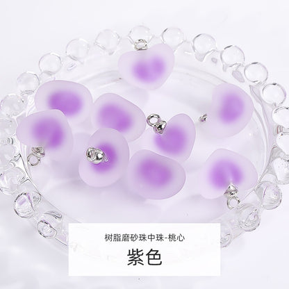 5pcs DIY Handmade Accessories Jewelry Ornament Acrylic Jelly Beads Pendant Earrings Accessories