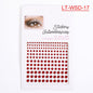 Cross-Border Hot Sell Face Rhinestone Diamond Sticker Eyebrow Eye Pad Forehead Face Decoration Acrylic Crystal Sticker Party Diamond Sticker