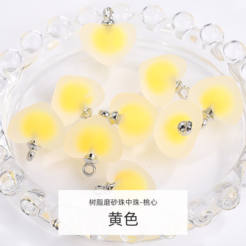 5pcs DIY Handmade Accessories Jewelry Ornament Acrylic Jelly Beads Pendant Earrings Accessories
