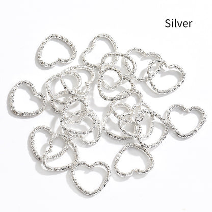 Pentacle Water Drop Peach Heart Key Ring Pendant Diy Jewelry Accessories Ring Accessories