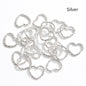 Pentacle Water Drop Peach Heart Key Ring Pendant Diy Jewelry Accessories Ring Accessories