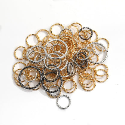 Diy Embossing Jump Ring Open Ring Embossing Ring Single Ring Twist Ring Buckle Link Ring Open Ring Accessories