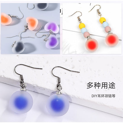 5pcs DIY Handmade Accessories Jewelry Ornament Acrylic Jelly Beads Pendant Earrings Accessories