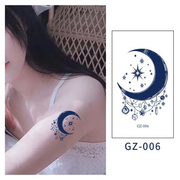 [Genuine goods in stock] New tattoo stickers trend non-reflective lifelike effect tattoo butterfly small fresh waterproof tattoo stickers for men and women Fashion accessories Kore