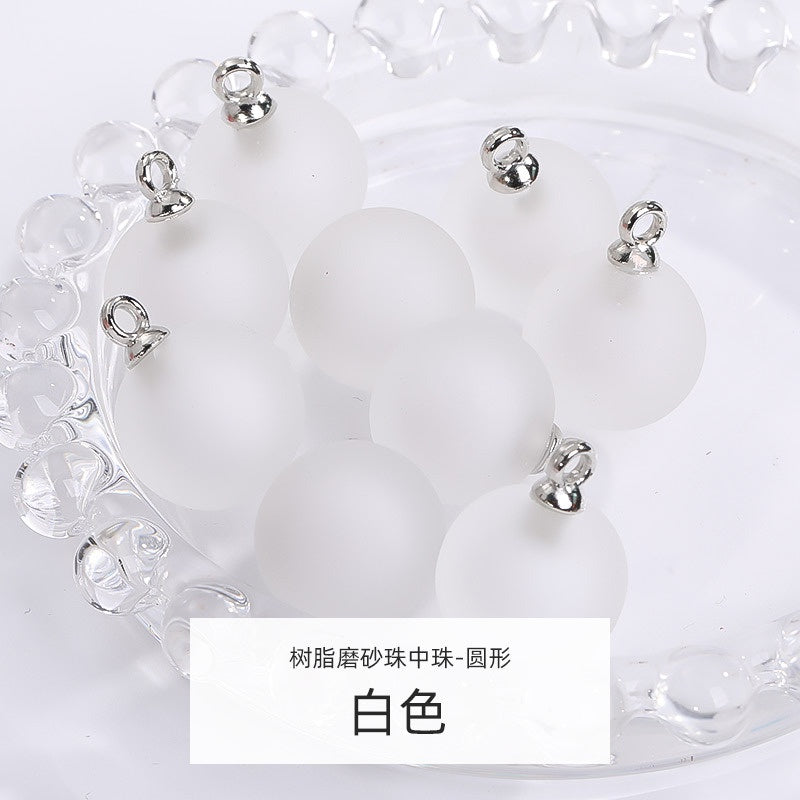 5pcs DIY Handmade Accessories Jewelry Ornament Acrylic Jelly Beads Pendant Earrings Accessories
