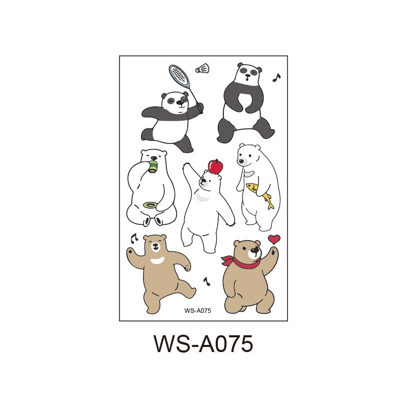 Fashion Children's Cartoon Luminous Tattoo Stickers Animal Luminous Stickers