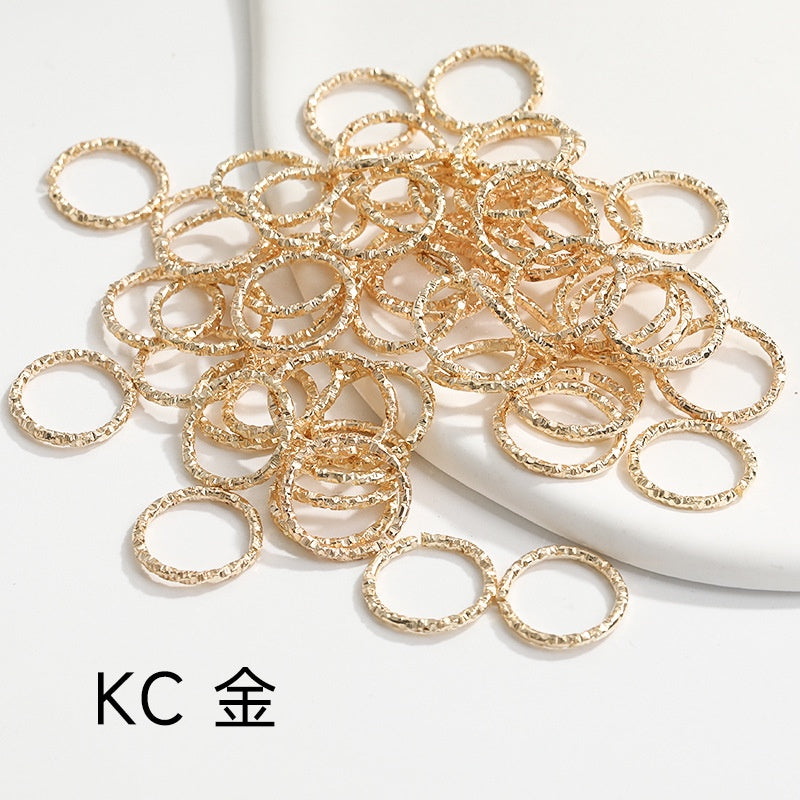 Diy Embossing Jump Ring Open Ring Embossing Ring Single Ring Twist Ring Buckle Link Ring Open Ring Accessories