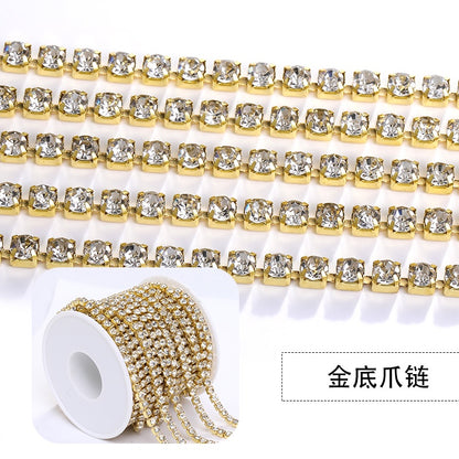 SS6-SS16 Cup Chain Crystal Rhinestone for Diy Handmade Ornament Clothing Garment Accessories