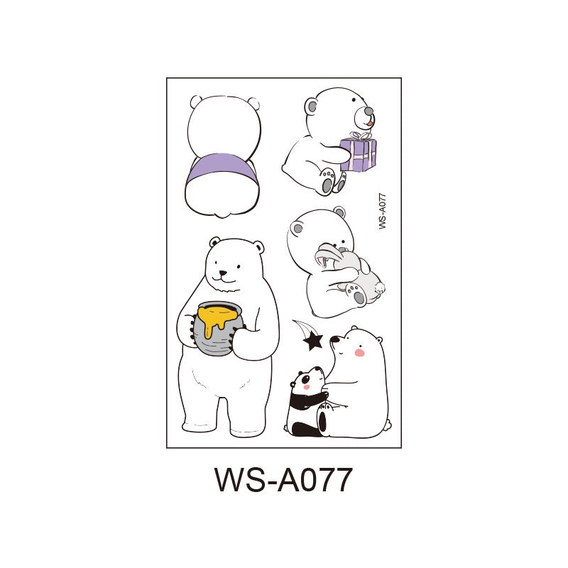 Fashion Children's Cartoon Luminous Tattoo Stickers Animal Luminous Stickers