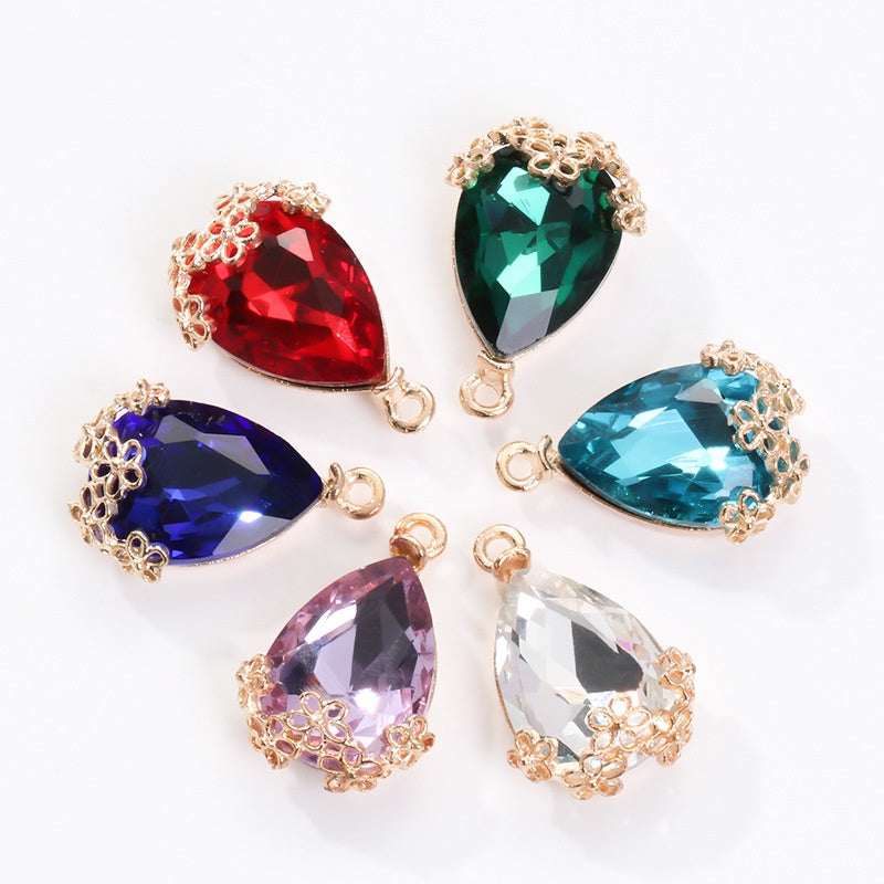 Cheap Price Hollow Setting Drop Shape Crystal Rhinestone for Diy Garment Accessories