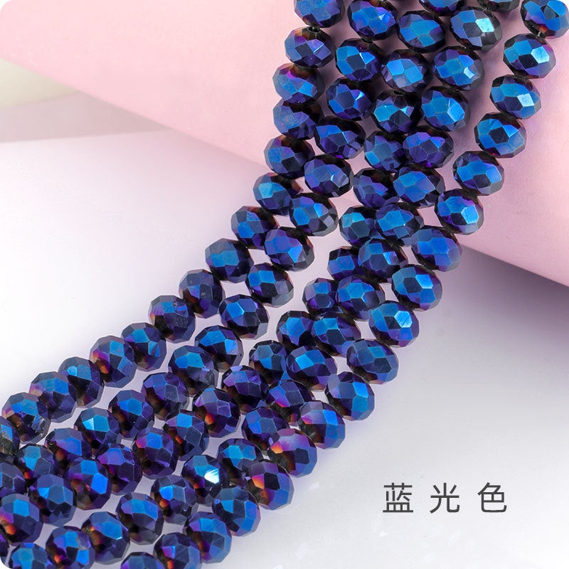 Multi-color 3mm-8mm Glass Crystal Beads Beaded DIY Jewelry Making
