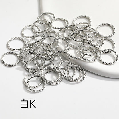 Diy Embossing Jump Ring Open Ring Embossing Ring Single Ring Twist Ring Buckle Link Ring Open Ring Accessories