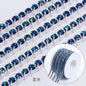 【Genuine in stock】Copper silver bottom colorful high-end glass close claw water drill mocha fluorescent DIY accessories accessories accessories