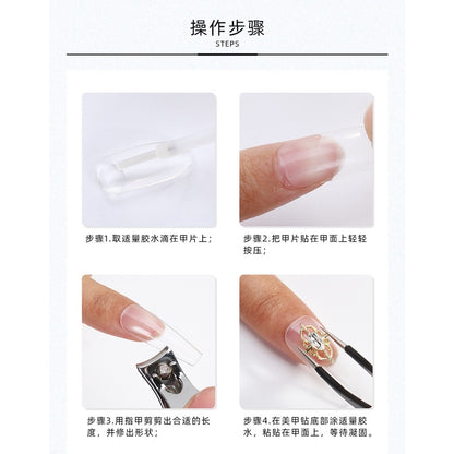 Hot Sell Rhinestone Glue Small Blue Bottle 10g/3g Nail Fast Dry Nail Glue