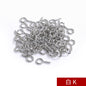 【ready stock】Horn nails DIY Jewelry Accessories Horn Nails Sheep's Eye Nails Screws Pointed Tail Sheep's Eye Nails Multi-specification 100pcs A Pack Wholesale