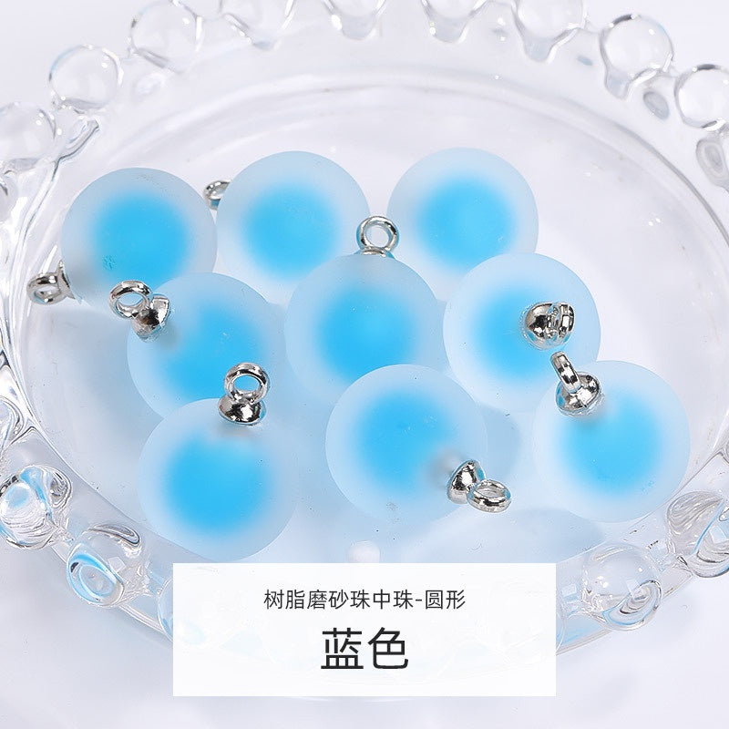 5pcs DIY Handmade Accessories Jewelry Ornament Acrylic Jelly Beads Pendant Earrings Accessories