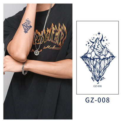 [Genuine goods in stock] New tattoo stickers trend non-reflective lifelike effect tattoo butterfly small fresh waterproof tattoo stickers for men and women Fashion accessories Kore