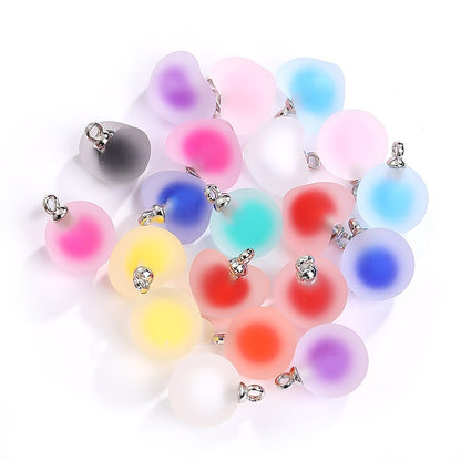 5pcs DIY Handmade Accessories Jewelry Ornament Acrylic Jelly Beads Pendant Earrings Accessories