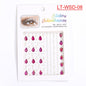 Cross-Border Hot Sell Face Rhinestone Diamond Sticker Eyebrow Eye Pad Forehead Face Decoration Acrylic Crystal Sticker Party Diamond Sticker