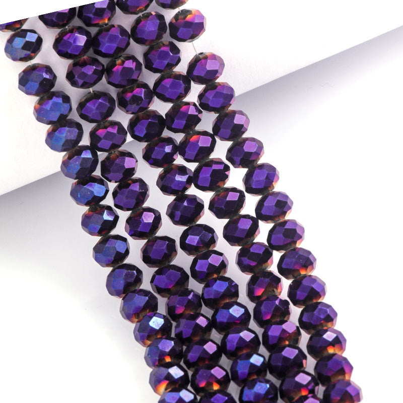 Multi-color 3mm-8mm Glass Crystal Beads Beaded DIY Jewelry Making