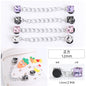 Crocs Chain Diy Accessories Stainless Steel Four Corner Claw Drill Chain Style Garden Shoes Shoe Buckle Decorative Buckle Accessories