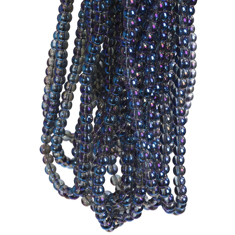 8mm Glass Crystal Imitation Jadeite Round Beads DIY Handmade Bracelet Chain Chain Bead Jewelry Material Accessories Wholesale