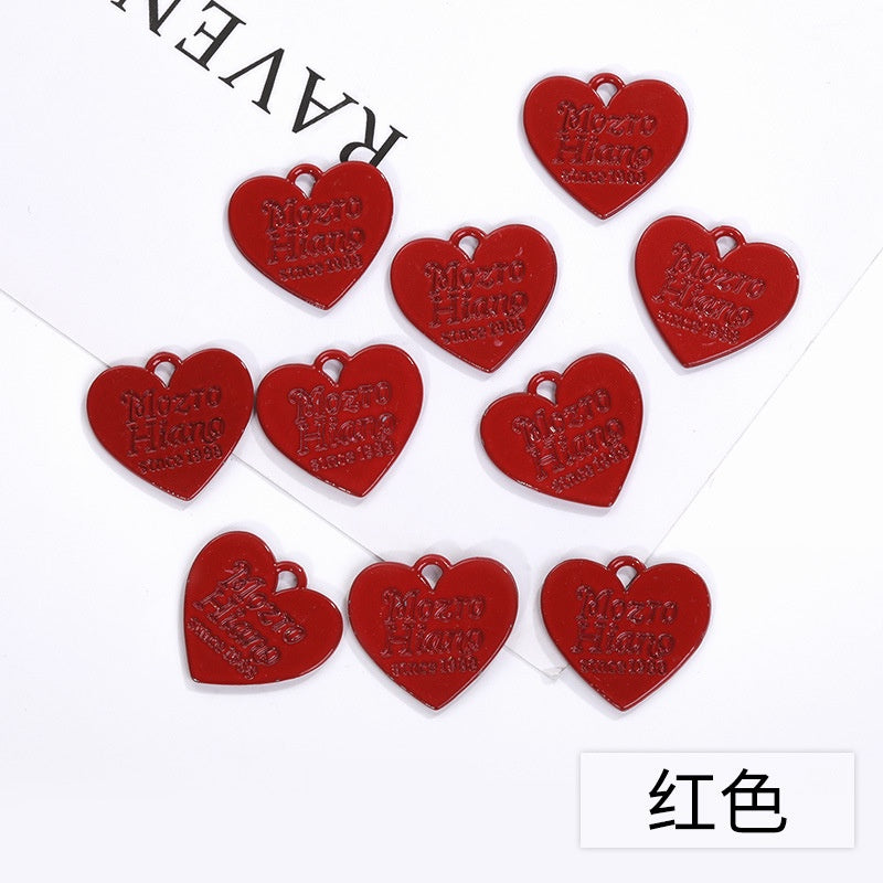 Color Spray Paint Candy English Love Listing DIY Jewelry Accessories Earrings Bracelet Pendant