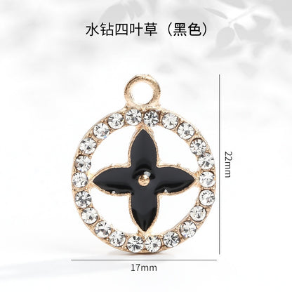 Hole Shoes Accessories Diy Pearl Flowers Crystal White Diamond Shoes Buckle Decorative Buckle Accessories Hole Shoes Cross Chain Garden Shoes of Shoes Flower