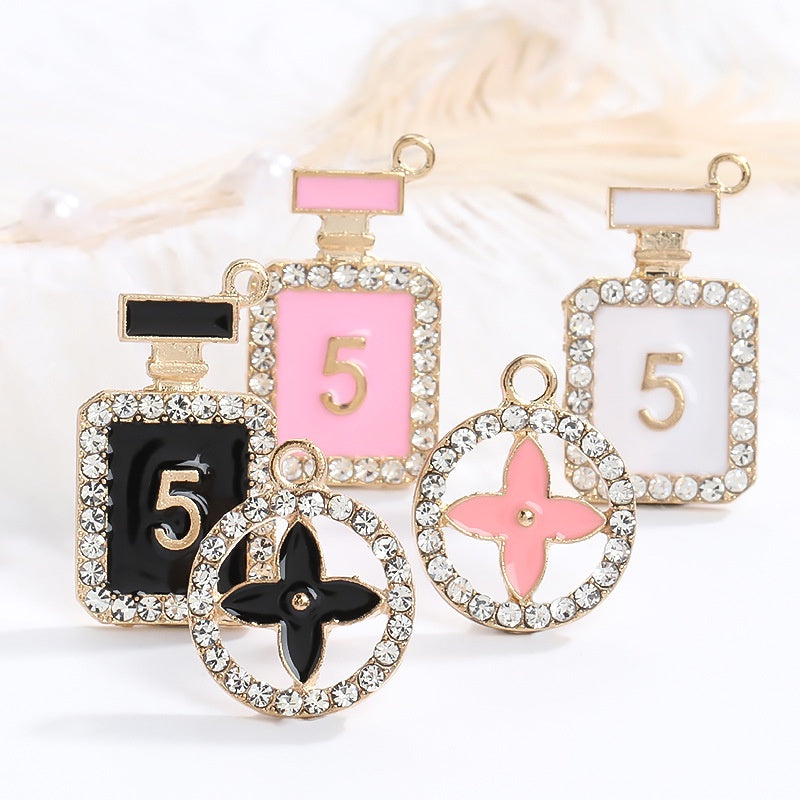Hole Shoes Accessories Diy Pearl Flowers Crystal White Diamond Shoes Buckle Decorative Buckle Accessories Hole Shoes Cross Chain Garden Shoes of Shoes Flower