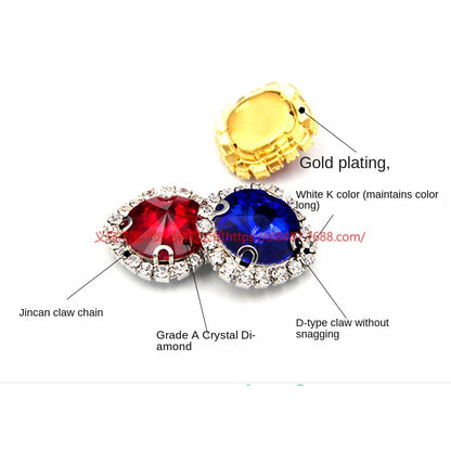 16mm Crystal Buckle Siege Crystal Diy Jewelry Clothing Accessories Handmade Accessories Materials