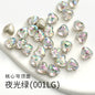 Fancy Heart Shape Pink Rose Shiny Ctystal DIY Jewelry Nail Art Cute Rhinestone
