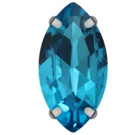 4*8/5*10mm Navette Shape Crystal Rhinestone with Silver Claw Clothing Accessories Rhinestones