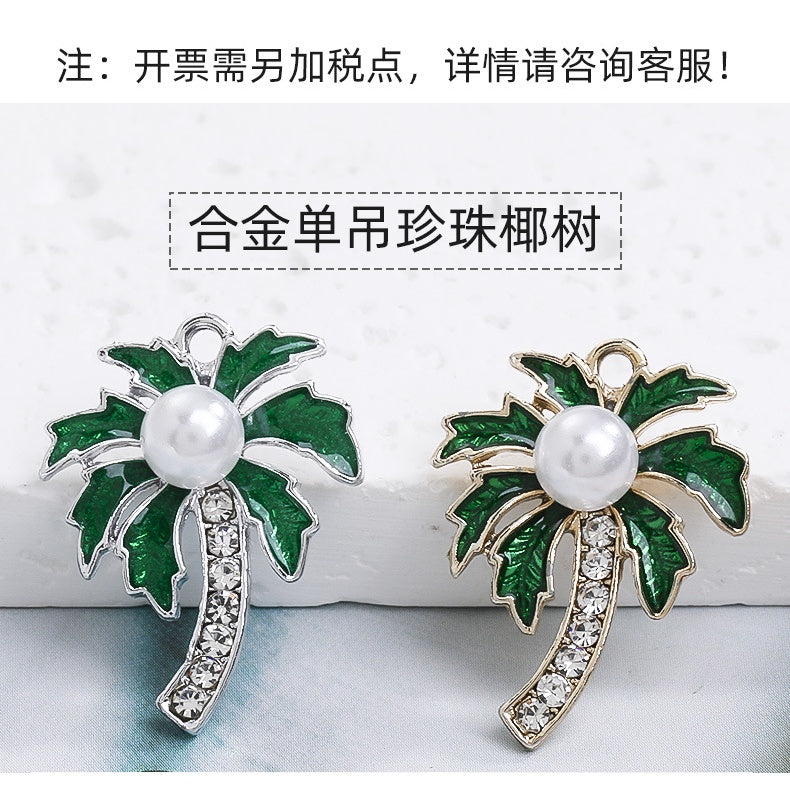 Fashion Korean Style High Quality Alloy Crystal Shiny Alloy Pearl Rhinstone Pendant