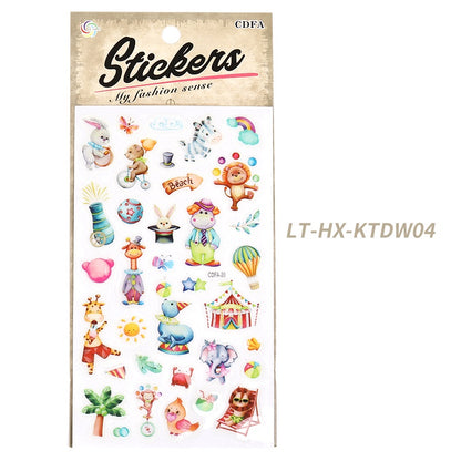 Children's Stickers Cartoon Animal Tattoo Stickers Waterproof Stickers Party Party Activity Gifts