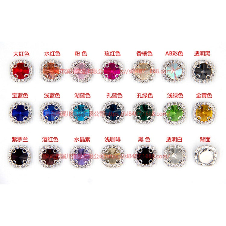 16mm Crystal Buckle Siege Crystal Diy Jewelry Clothing Accessories Handmade Accessories Materials