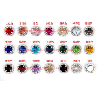 16mm Crystal Buckle Siege Crystal Diy Jewelry Clothing Accessories Handmade Accessories Materials