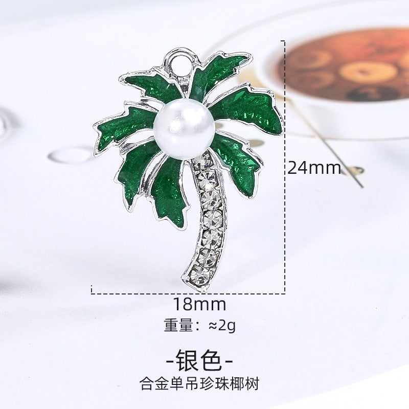 Fashion Korean Style High Quality Alloy Crystal Shiny Alloy Pearl Rhinstone Pendant