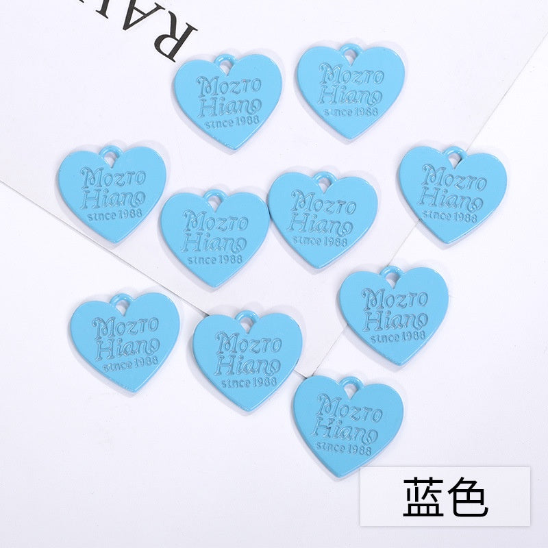 Color Spray Paint Candy English Love Listing DIY Jewelry Accessories Earrings Bracelet Pendant